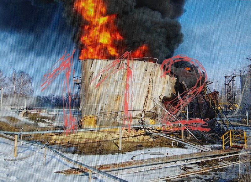 Fire at oil depot in Belgorod region as result of drone attack 