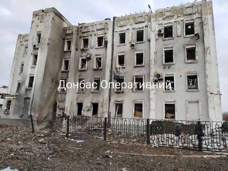 Damage in Pokrovsk as result of Russian missile strike