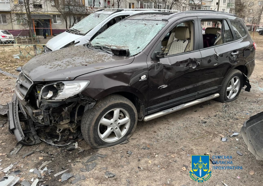 7 person wounded, including a child as result of Russian drone attack in Sumy