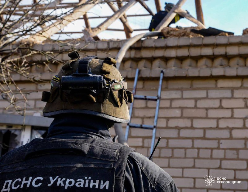 Several fires in Kherson as result of Russian shelling