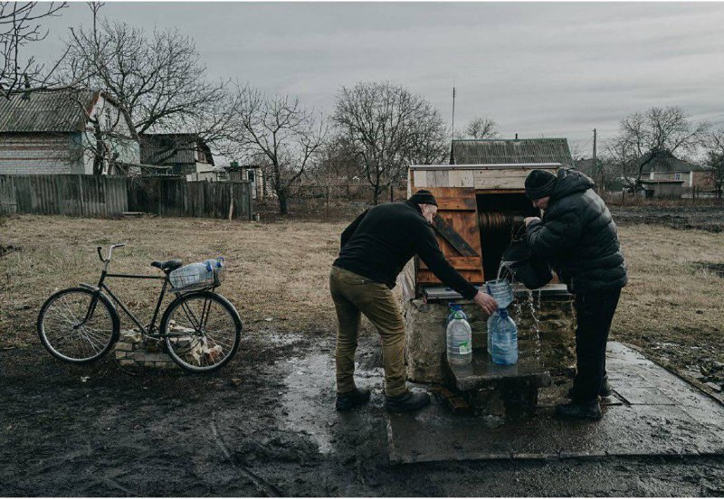 Destruction as result of shelling in Novoselivka Persha