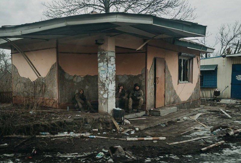 Destruction as result of shelling in Novoselivka Persha