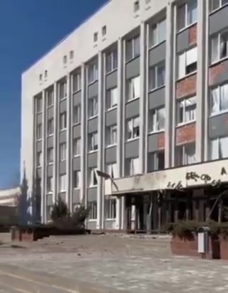 Administrative building in Belgorod was damaged as result of suspected drone attack