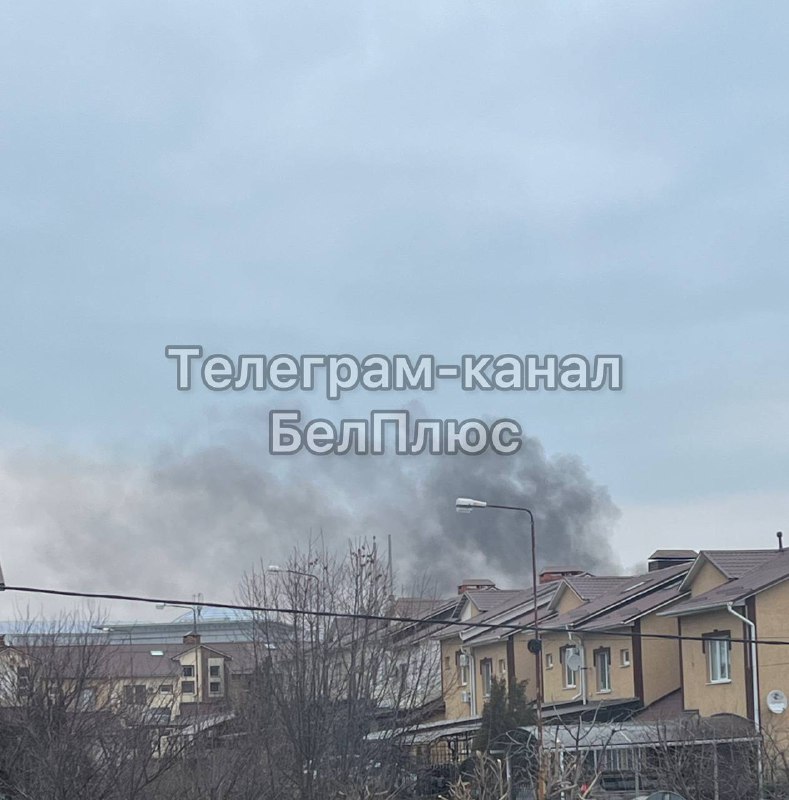 Smoke in Belgorod as result of shelling