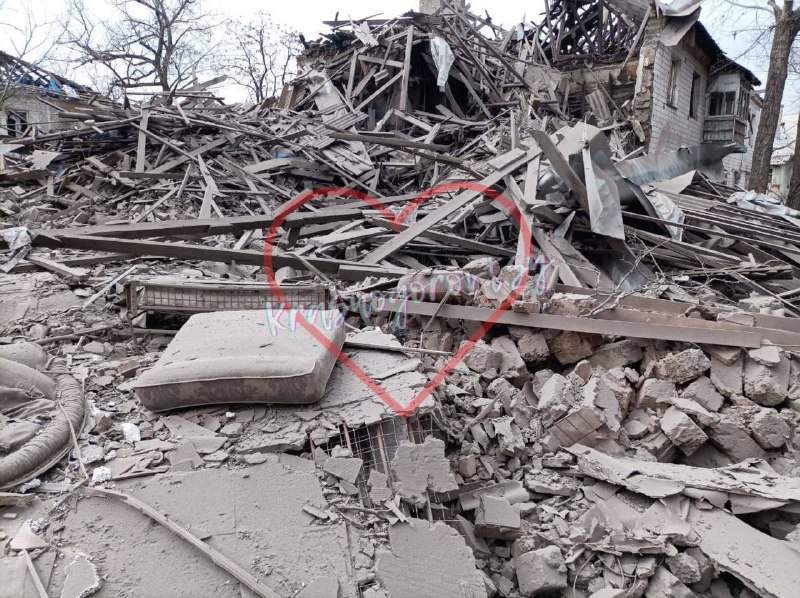 Destruction as result of shelling in Krasnohorivka