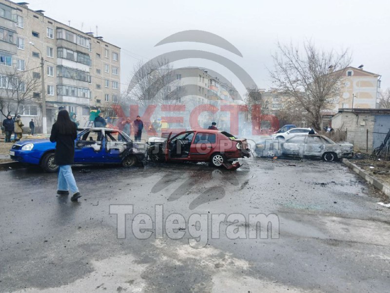 Damage in Razumnoye of Belgorod region as result of shelling