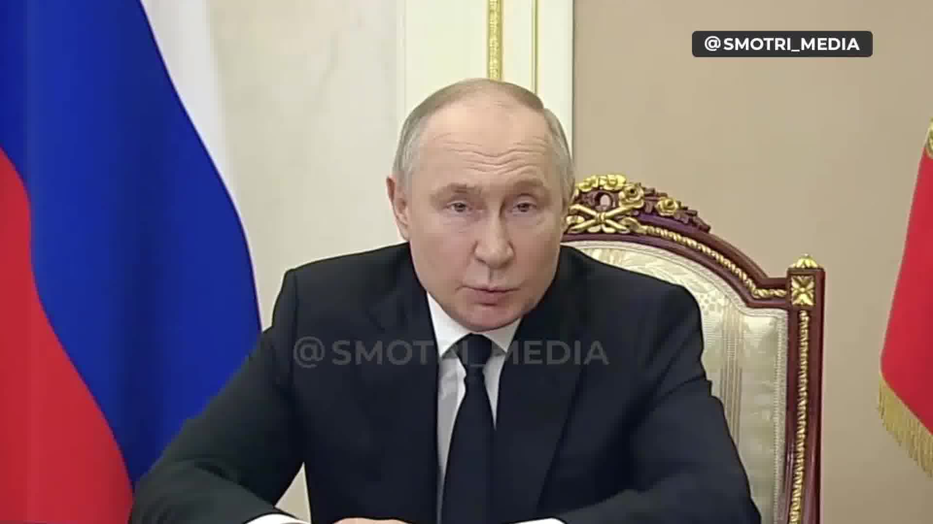 Putin: it is necessary to answer the question of why the militants tried to leave for Ukraine after committing a crime in Crocus, and who was waiting for them there