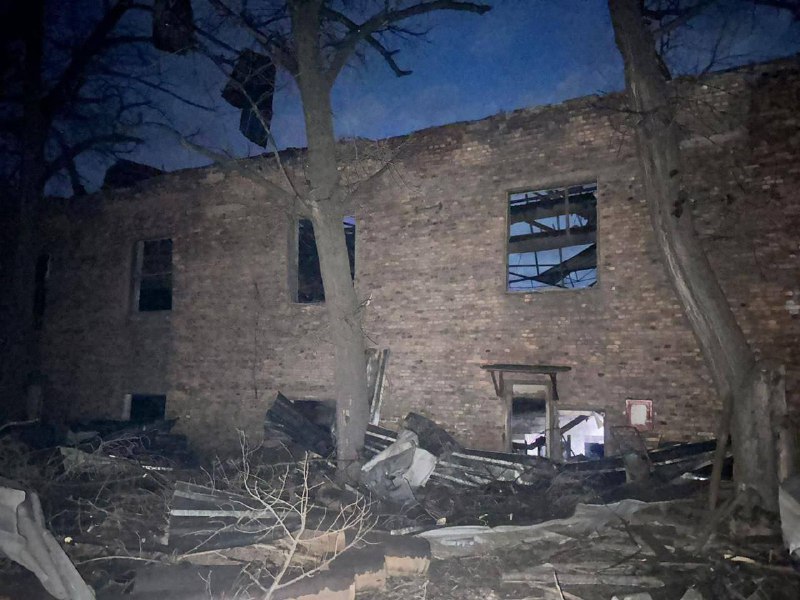 Destruction in Novohrodivka town of Donetsk region as result of Russian bombardment 