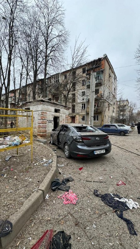 1 person killed, 16 wounded as result of Russian airstrike with guided bomb in Kharkiv