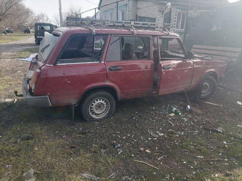 Damage in Dunayka village of Belgorod region as result of shelling