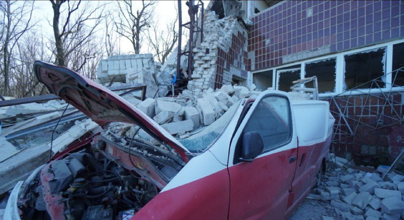 Damage in Kharkiv as result of Russian bombardment overnight