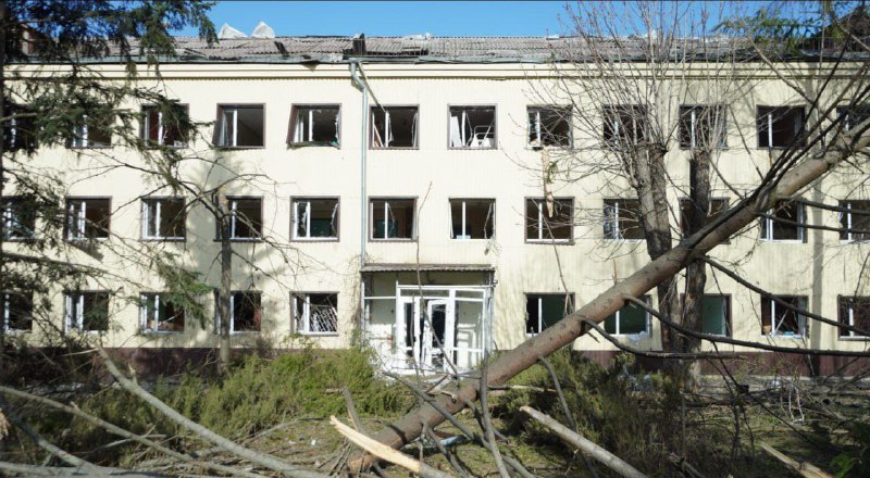 Damage in Kharkiv as result of Russian bombardment overnight