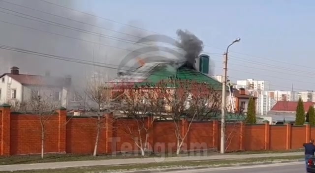 Fire in Belgorod after explosions, Russian Ministry of Defense reports several projectiles were shot down